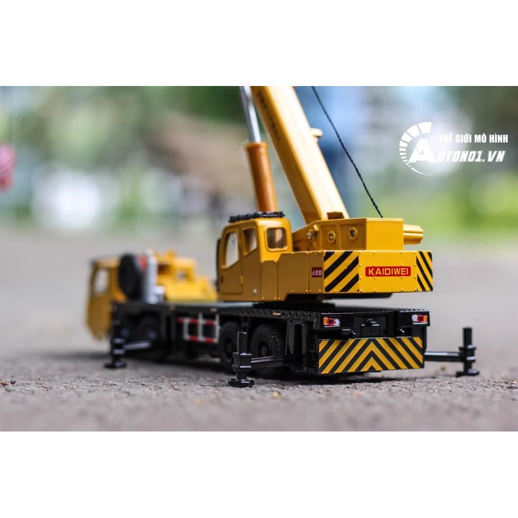 MÔ HÌNH XE TRỤC CẨU 16 BÁNH 3 TẦNG 97CM, MÓC 1:55 KAIDIWEI 5262