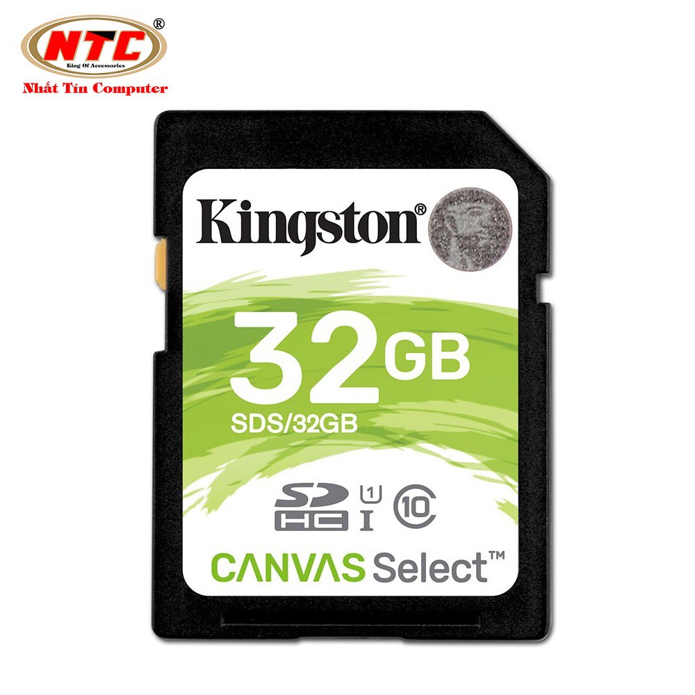 Thẻ nhớ Máy Ảnh SDHC Kingston 32GB UHS-I U1 80MB/s - CANVAS Select (Trắng)