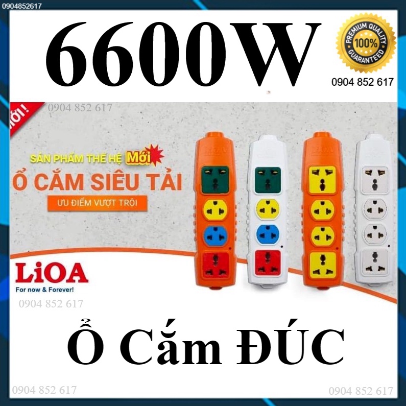 Ổ cắm siêu tải LiOA thế hệ mới - TỐI ĐA 6600W - 30A - BẢO HÀNH 10 NĂM - Chính Hãng