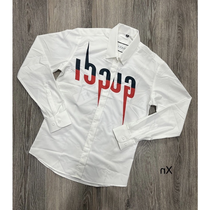 Sơ Mi Trắng Hoạ Tiết