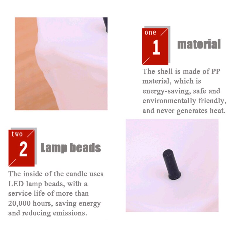 1 Đèn Led Giả Hình Cây Nến Dùng Trang Trí Tiệc Cưới, Lễ Hội