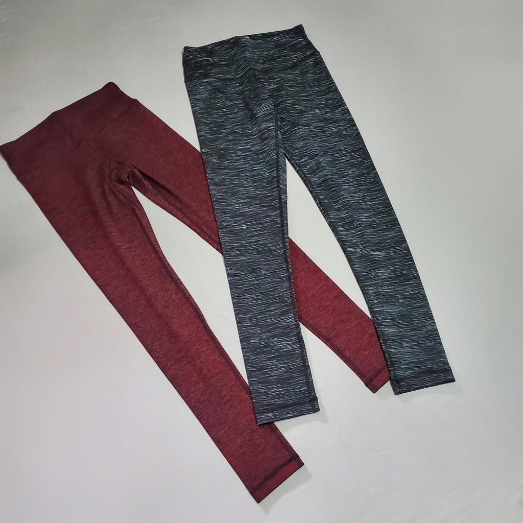 Quần legging lưng cao tập gym 90 Degree muối tiêu