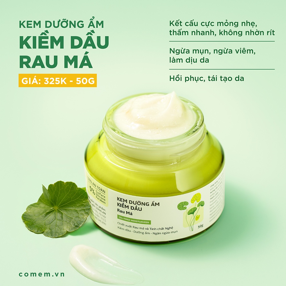 Bộ Chăm Sóc Da Dầu Mụn Rau Má Chuyên Sâu 5 Bước Cỏ Mềm 500g