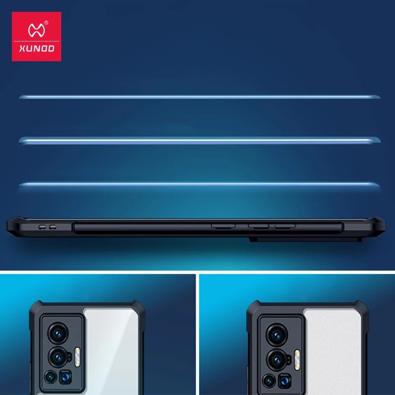 Ốp điện thoại XUNDD trong suốt chống sốc cho VIVO X70 Pro VIVO X70 Pro+ X70