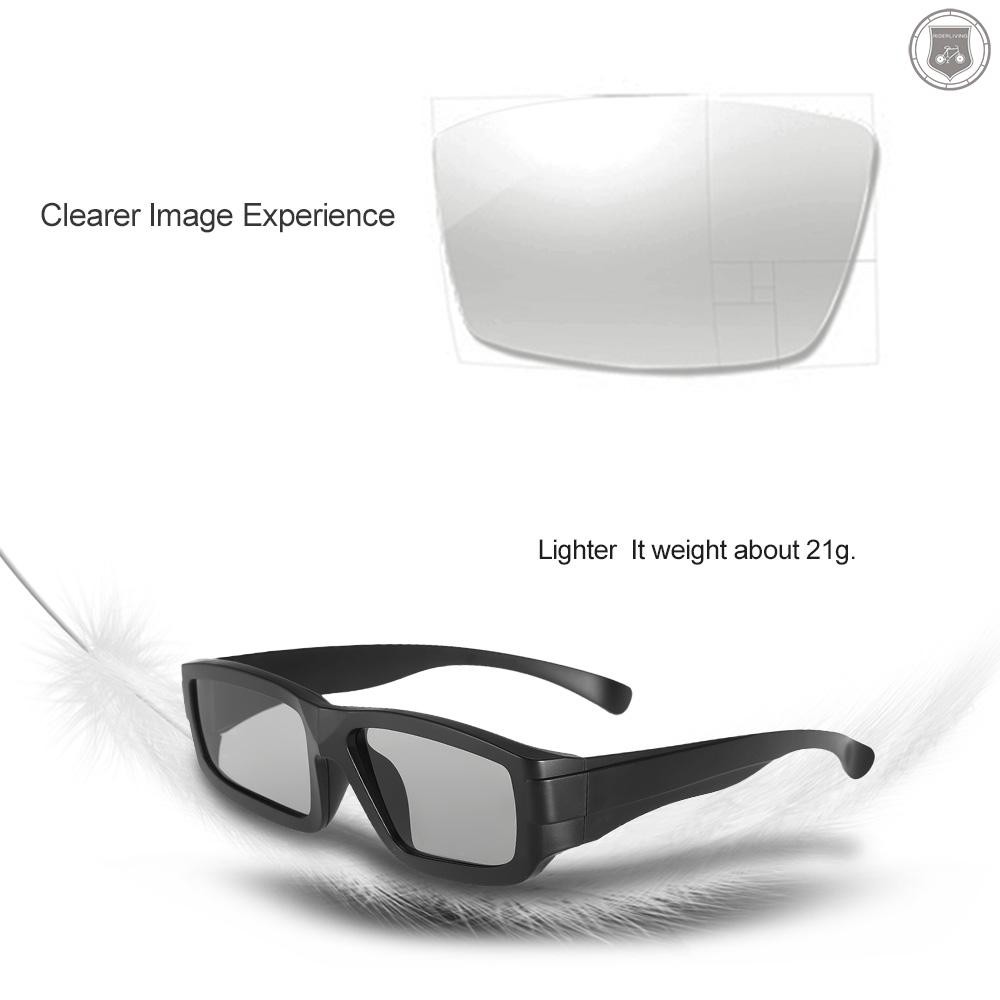 R&L Passive 3D Glasses Circular Polarized Lenses for Polarized TV Real D 3D Cinemas for Panasonic