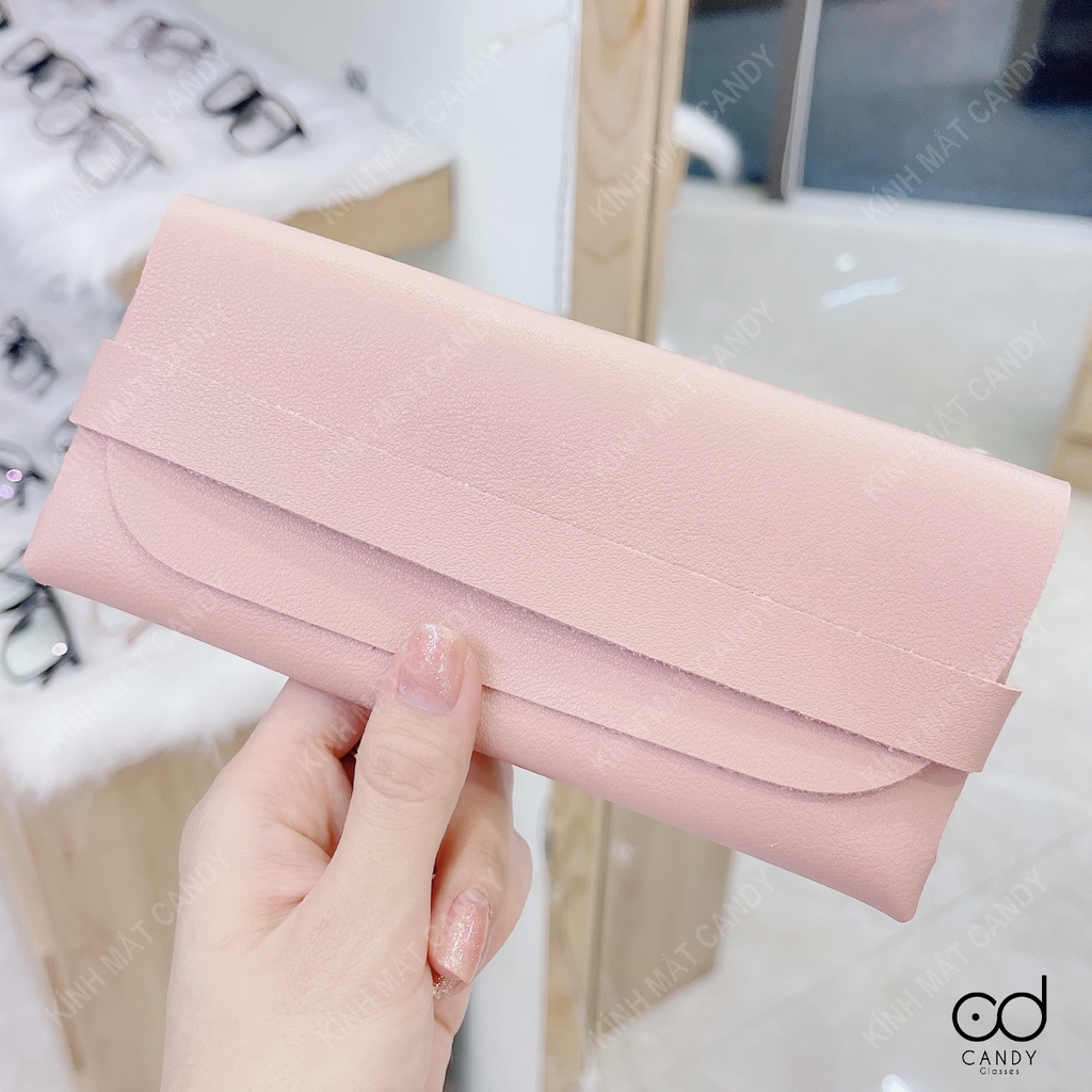 Ví da gài đa năng đựng kính mát, kính cận - Kính Mắt Candy