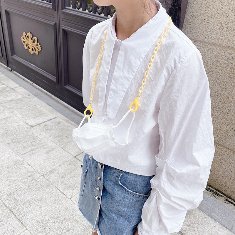 Dây Đeo Khẩu Trang Hình Mặt Cười Hoạt Hình Phong Cách Hàn Quốc Dành Cho Trẻ 2022