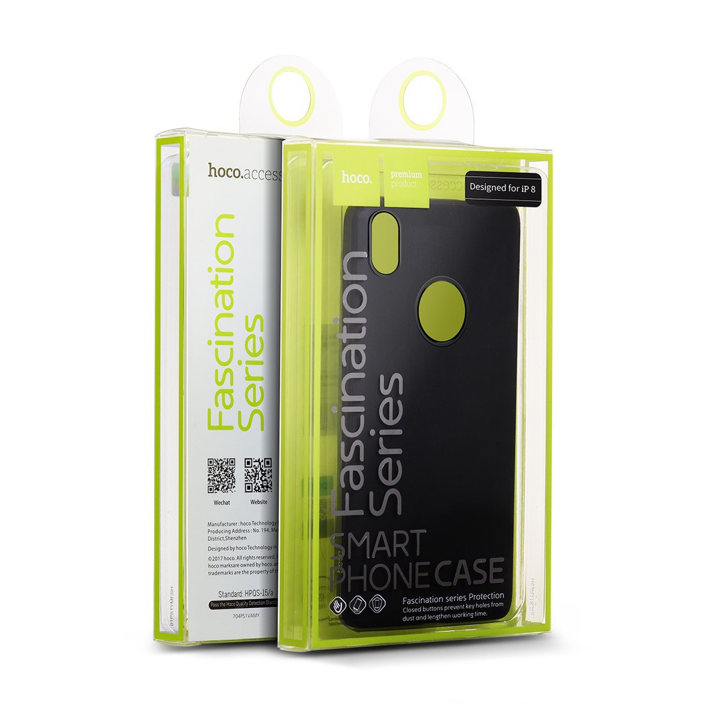 Ốp Lưng iPhone Chính Hãng HOCO Màu Đen- Dẻo- Siêu Bền- Chống Ố Màu