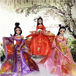 Trang phục cổ trang gấm cho búp bê 30cm Adhshop