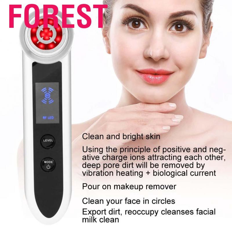 Forest 7 In 1 RF EMS Radio Frequency Skin Rejuvenation Face Lifting Beauty Device US Plug 100-240V
