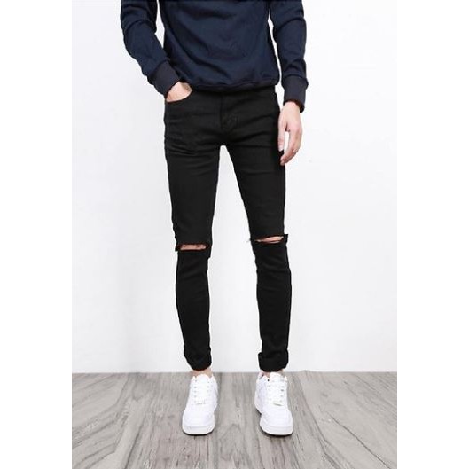 Quần Jeans Nam Màu Đen Trơn, Vải Jean Co Dãn Nhẹ,Thoải Mái,không bai xù,bạc mầu | BigBuy360 - bigbuy360.vn