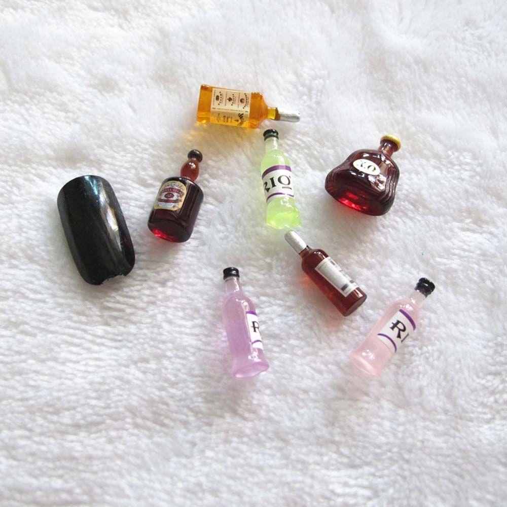Phụ Kiện Trang Trí Móng Tay Hình Chai Rượu 3D Sáng Bóng Sang Trọng
