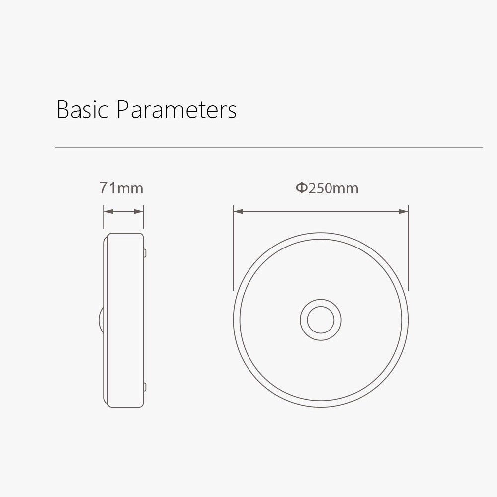 Đèn Trần Cảm Biến Chuyển Động Cơ Thể Người Xiaomi Youpin Yeelight 10W AC220-240V