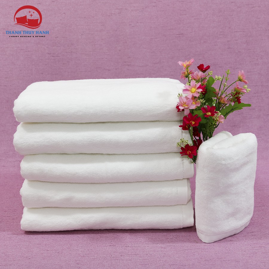 Khăn tắm khách sạn Amanda  70X140X500g, cotton thấm nước tốt