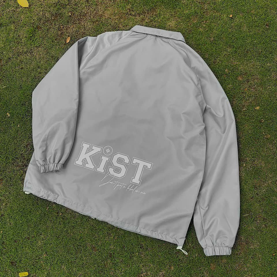Áo khoác dù - áo chống nắng nữ In chữ KIST CAO CẤP ( kiểu dáng sơ mi không nón )