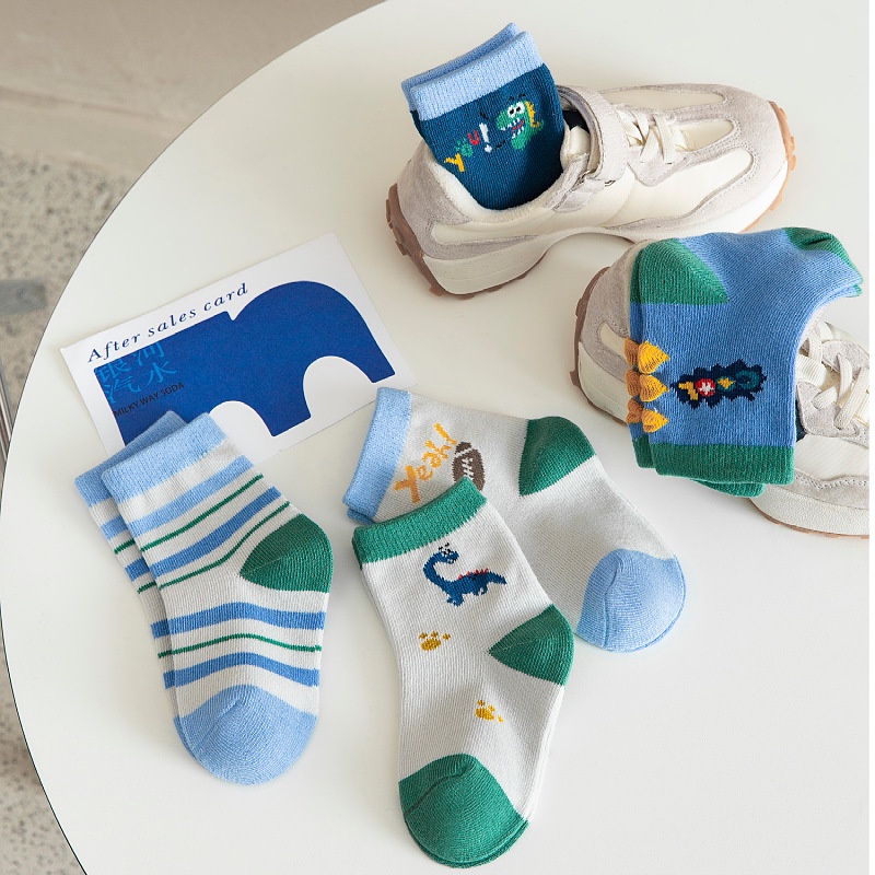Vớ cho bé trai bé gái sét 5 đôi tất trẻ em cổ cao siêu xinh tat mùa đông cho bé mẫu mới 2022