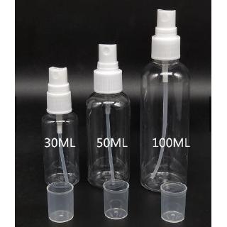 Chai xịt 50ml - 100ml dạng phun sương trong suốt