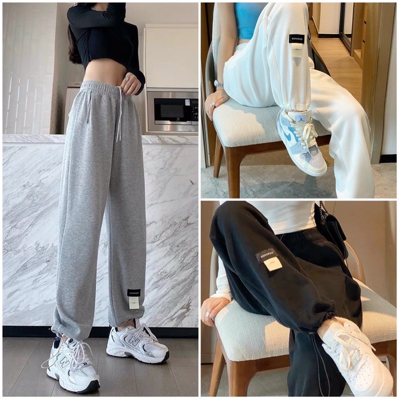 [Mã FAMARAL1 giảm 10K đơn 50K] Quần chốt gấu Item kiểu dáng bazic nam nữ mặc đẹp