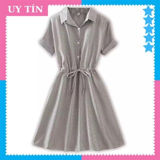[ HÀNG CAO CẤP ] Đầm xòe cổ sơ mi xinh đẹp