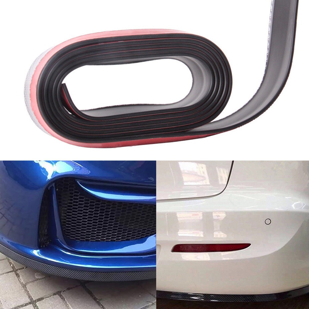 Miếng dán 2.5m bằng cao su viền bảo vệ cản xe ô tô