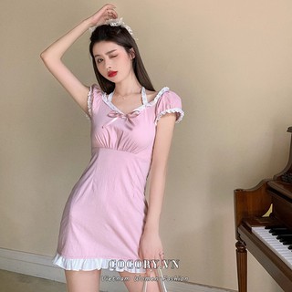 Bộ Áo Khoác Cardigan Dài Tay + Đầm Ren Hai Dây Xinh Xắn Dành Cho Nữ