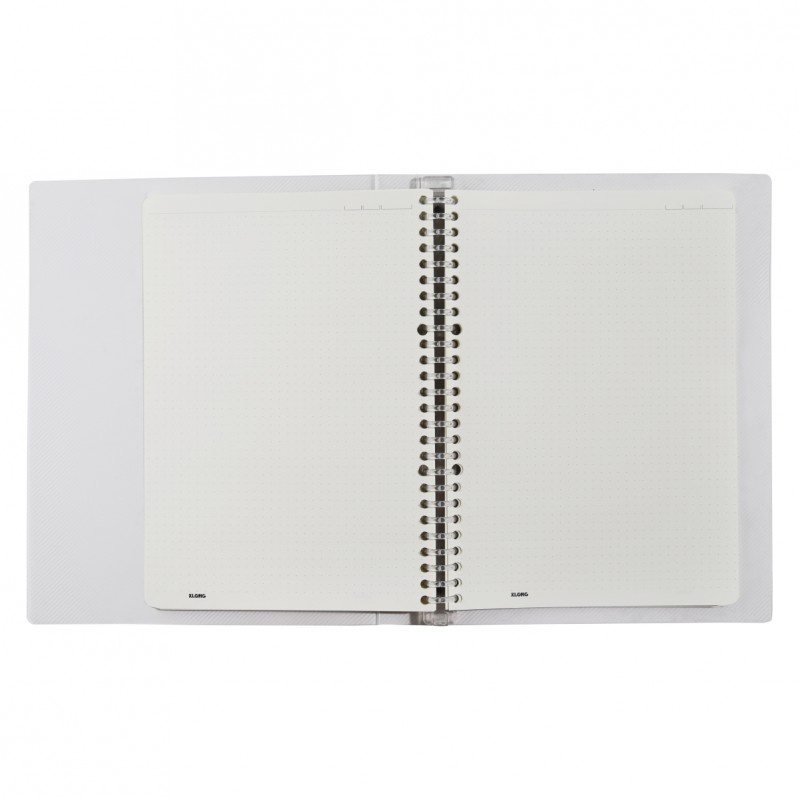 Sổ còng nhựa binder note B5 Klong , 26 lỗ, 80 trang giấy caro, giấy kem định lượng 120 gsm, sổ còng Klong 544 545