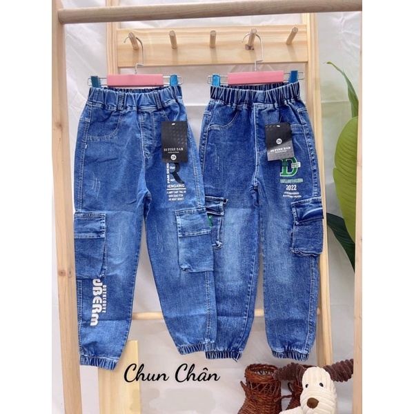 Quần jeans túi hộp cực sành điệu cho bé trai - QJTH