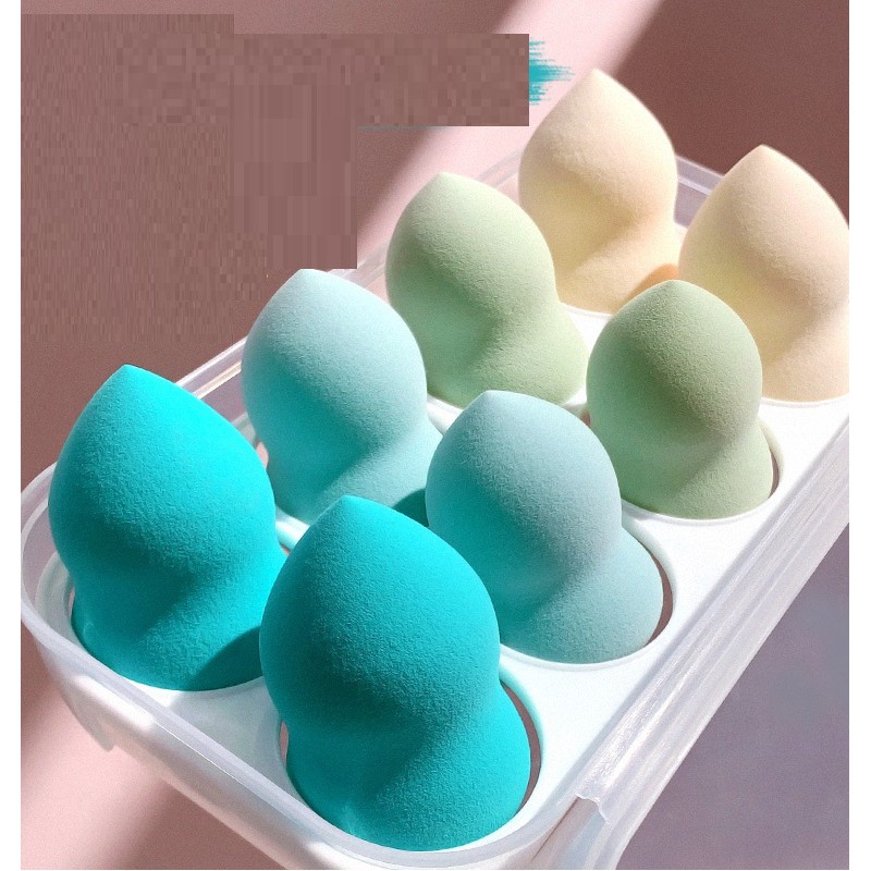 (Gecomo) Set 8 Miếng Mút Trang Điểm Cao Cấp Gecomo Kèm Hộp Đựng | BigBuy360 - bigbuy360.vn