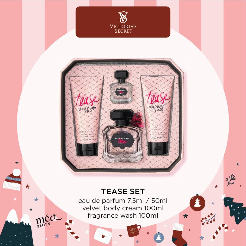 Set Nước hoa, Kem dưỡng thể & Sữa tắm Victoria's Secret Tease