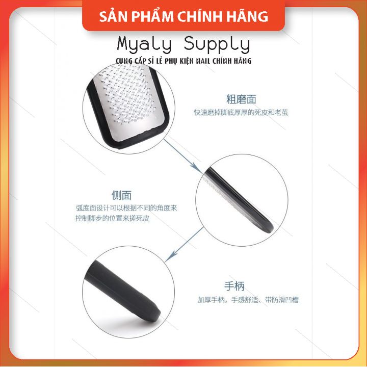 Chà Gót Chân Inox Bằng Tay Cán Nhựa SP000206