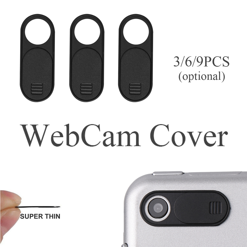 ❀SIMPLE❀ 3/6/9PCS Professional WebCam Cover Self-adhesive Camera Shutter Lens Privacy Sticker Universal Durable Plastic Ultra Thin Shutter Magnet Slider/Multicolor