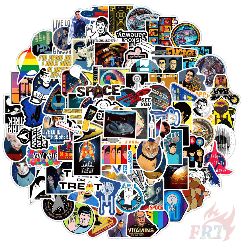 100Pcs/Set ❉ Star Trek Series A Stickers ❉ DIY Fashion Luggage Laptop Skateboard Doodle Decals Stickers