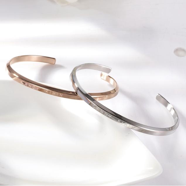 Vòng tay đôi Cuff unisex màu đẹp không rỉ lắc đôi nam nữ tình yêu Bảo Bảo store