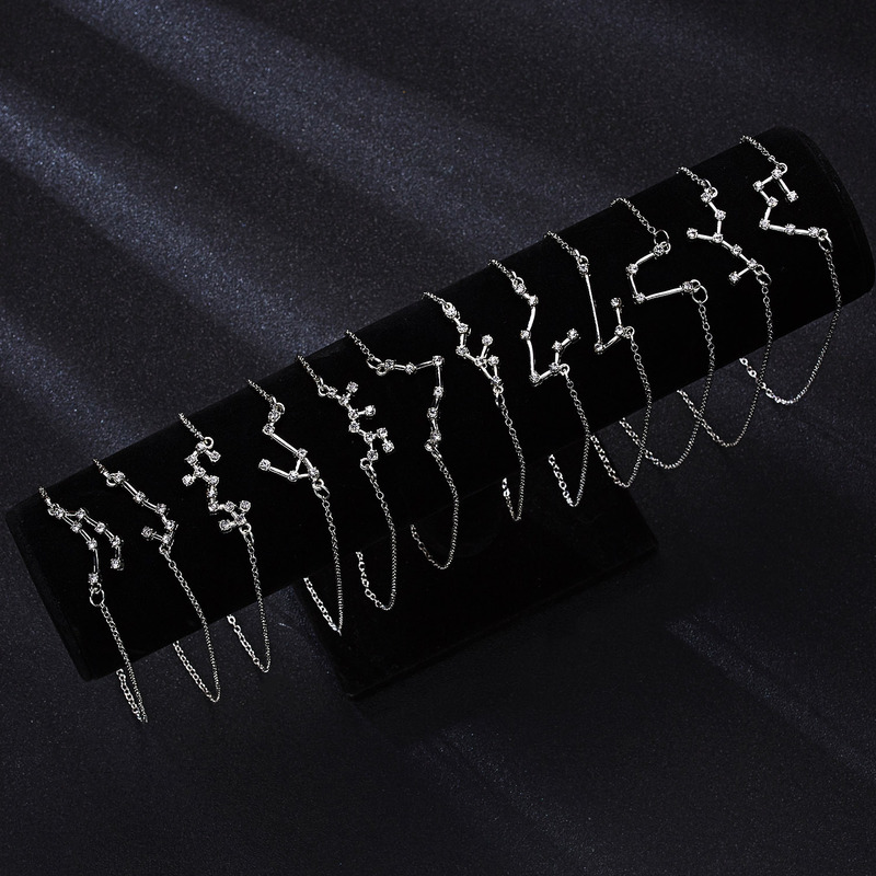 Dây chuyền đính đá họa tiết chòm sao thời trang