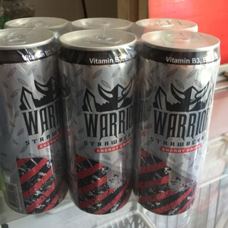 Nước tăng lực Warrior dâu lon 325ml x 6