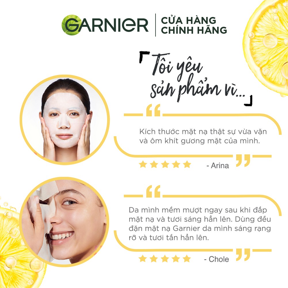 Mặt nạ tinh chất căng mướt da Garnier 28g