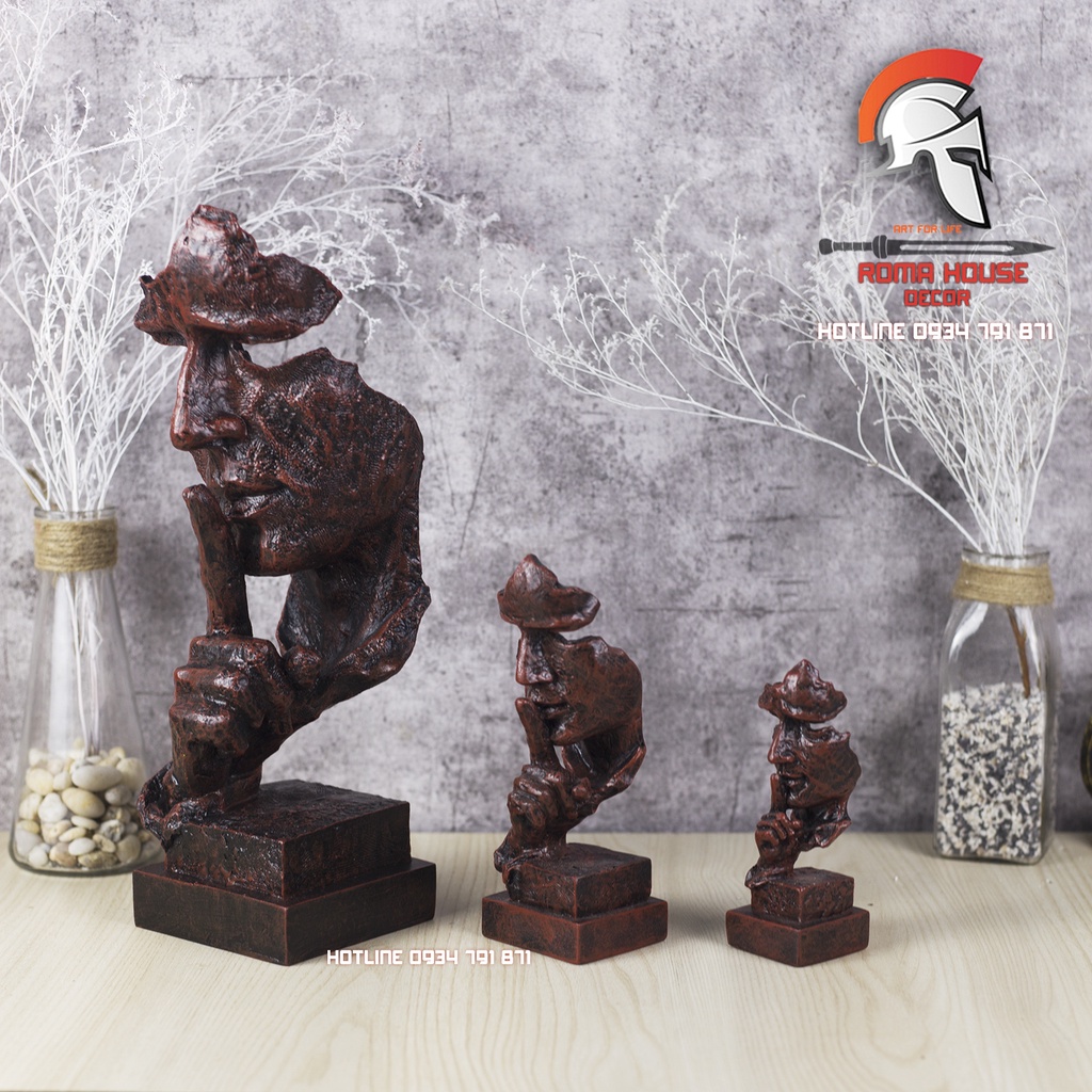 🔥🔥Tượng Decor IM LẶNG LÀ VÀNG