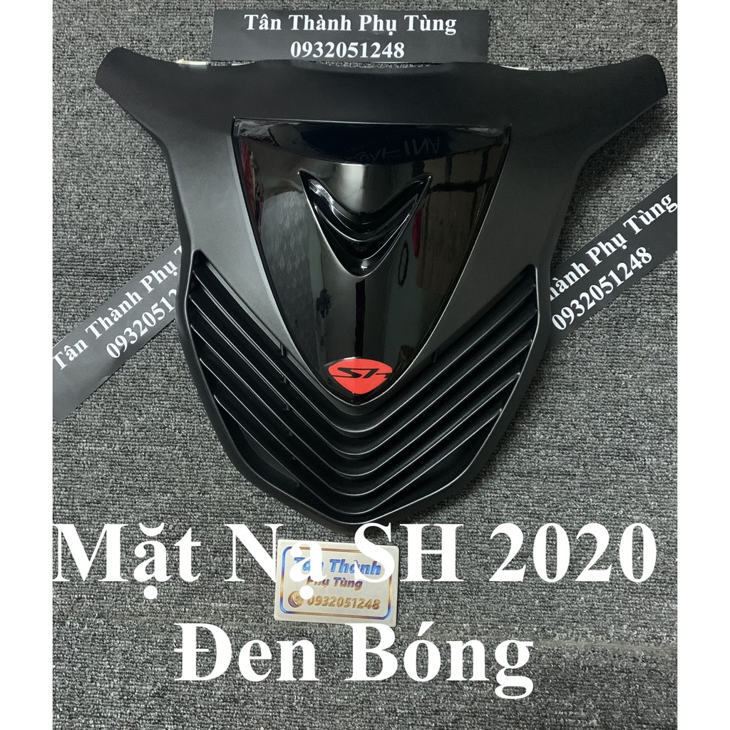 Mặt Nạ SH 2020 kiểu Ý màu Đen bóng