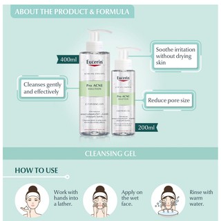 ✔️[CHÍNH HÃNG] Sữa Rửa Mặt Eucerin Cho Da Dầu Mụn Eucerin Pro ACNE Solution Cleansing Gel
