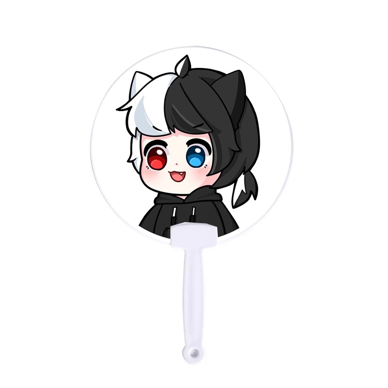 Quạt cán nhựa in hình HERO TEAM Simmy Phong cận Siro Mr Vịt Sammy Đào Timmy Kairon Timy Kamui chibi anime