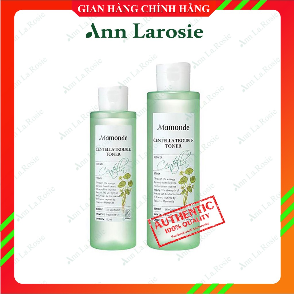 Toner rau má Mamonde Centella Trouble 250ML