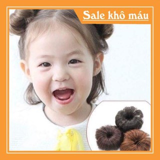 Tóc giả búi natra e bé ❤️FREESHIP❤️ Búi natra dành cho bé