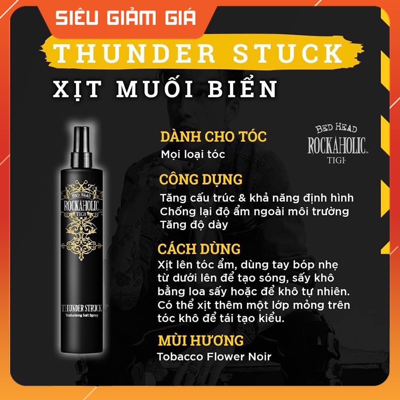 Xịt Tạo Phồng Tóc TIGI Thunder Struck 250ml