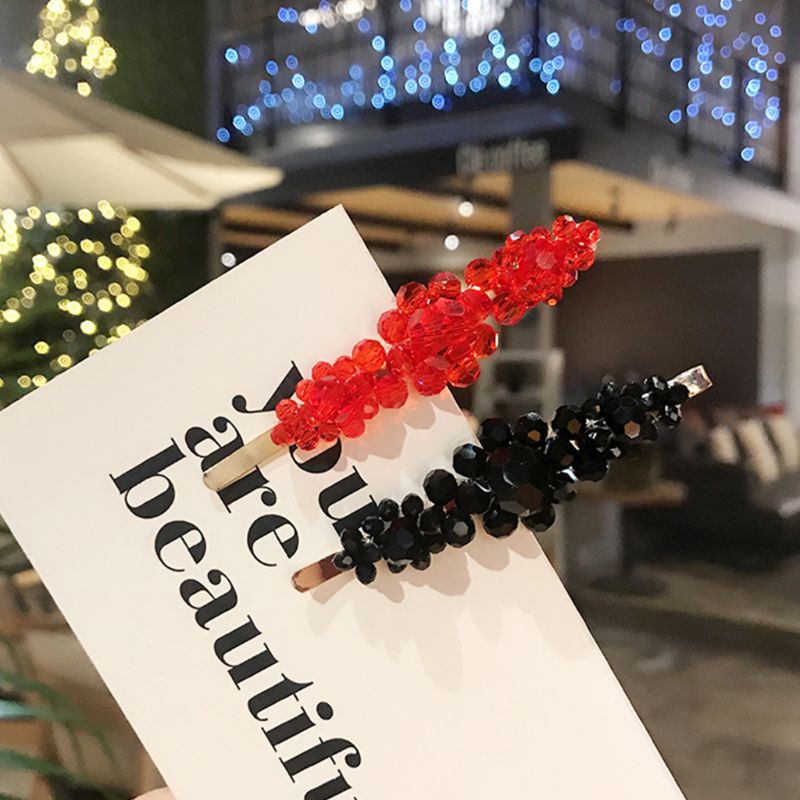 Kẹp Tóc Hình Hoa Bằng Hợp Kim Kim Loại Một Kiểu Bất Đối Xứng Cho Nữ