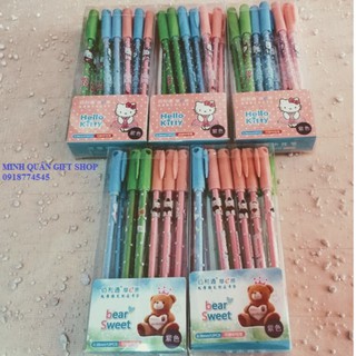 Bút bi xóa được - combo 05 hộp