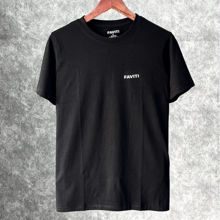 Áo thun phông nam tay lỡ unisex form rộng trơn chất cotton cổ tròn đẹp basic màu trắng đen FAVITI AP61 *
