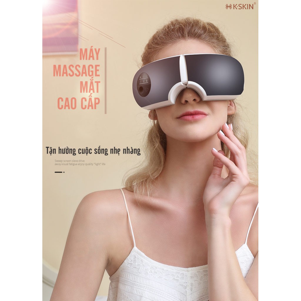 Máy Massage Mắt Bluetooth Nghe Nhạc Giảm Stress, Chống Lão Hóa K.SKIN KD813B