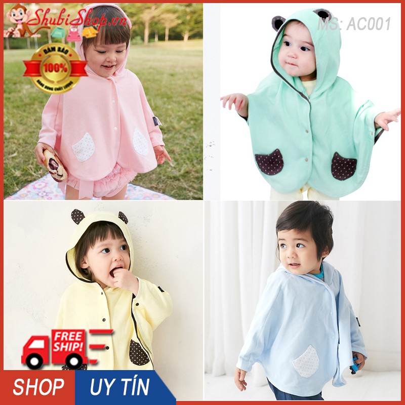 Áo Choàng Chống Nắng SUNSHIRT Chống Tia Tử Ngoại UV Cho Bé Trai Và Bé Gái 6-16kg- Shubishop.vn