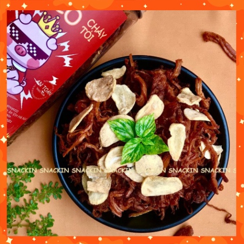 Heo ướt tỏi siêu ngon SNACKIN, hũ pet, ăn vặt Hà Nội