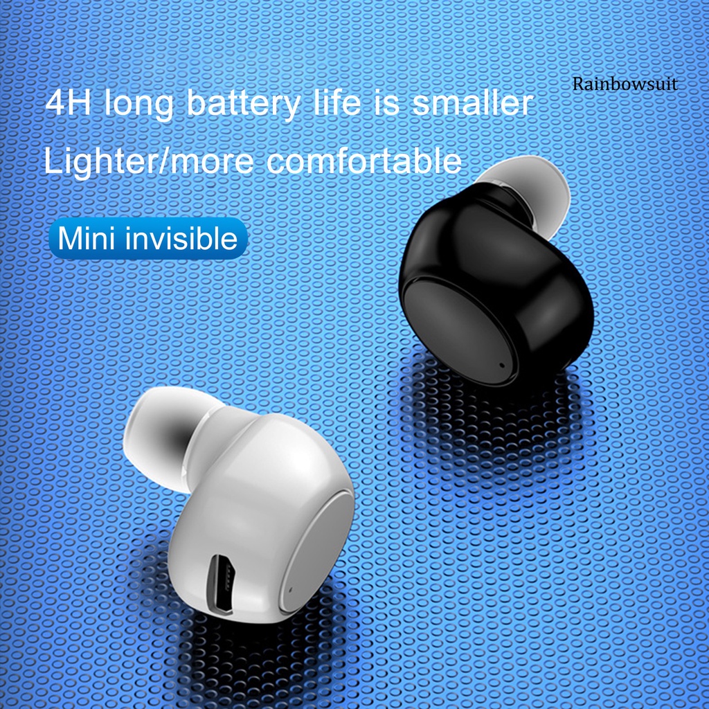 Tai Nghe Nhét Tai Rb- 1 X6 Bluetooth 5.0 Không Dây Chống Thấm Nước Điện Thoại